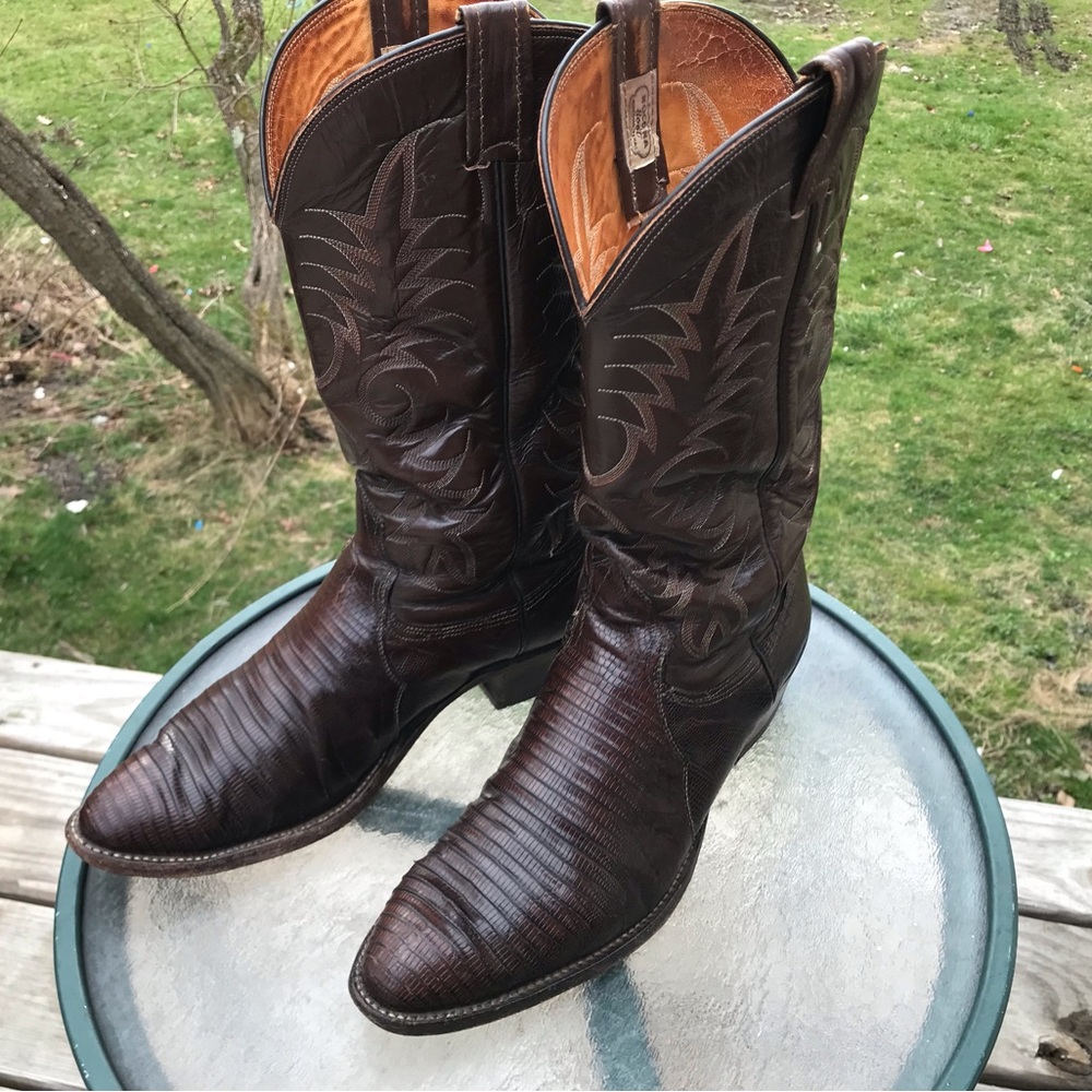Vintage Nocona Lizard Cowboy boots